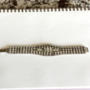 Vintage rhinestone bracelet.